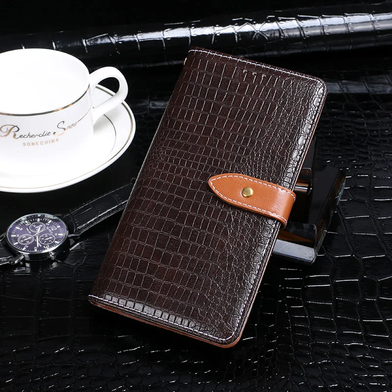 Чехол-бумажник для Blackview A60 роскошный откидной Чехол из крокодиловой кожи чехлы Pro