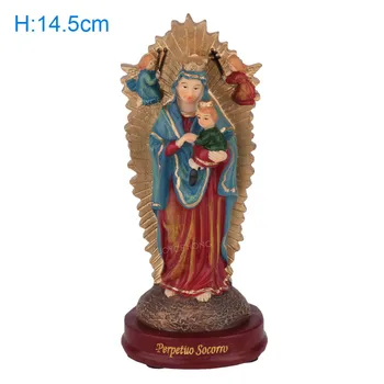 

RESIN MADONNA BLESSED SAINT MARY MEXICO VIRGIN STATUE CATHOLIC HOLY FAMILY STATUE FIGURE JESUS CHRIST FIGURINE