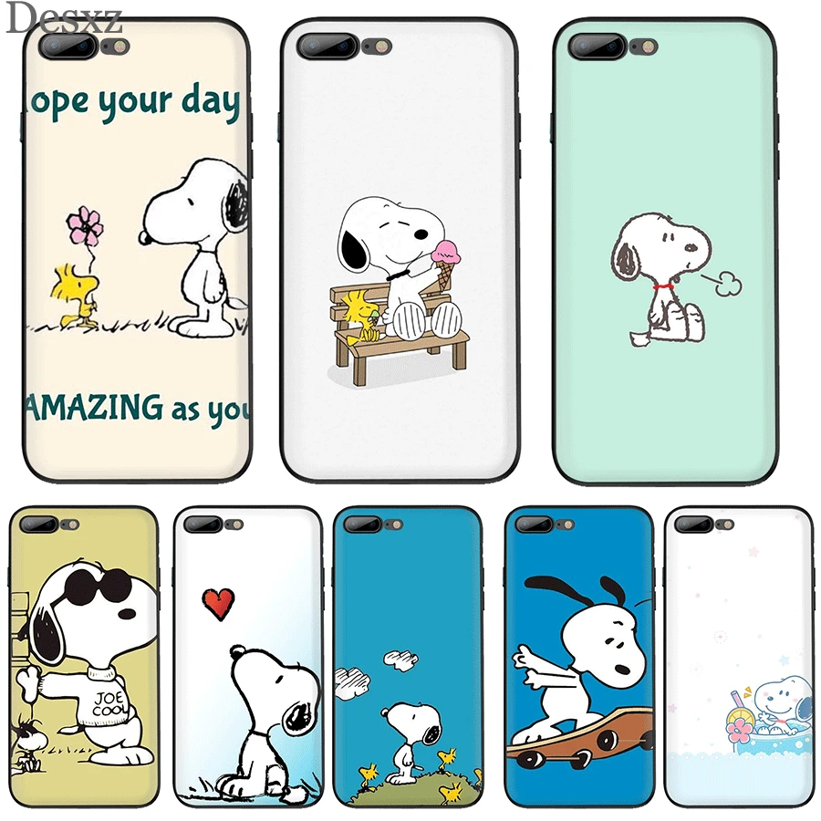

Mobile Phone Case for iPhone 11Pro XR X XS Max for iPhone 7 8 6 6s Plus 5 5s SE Cover TPU Cartoon Anime Cute Snoopys
