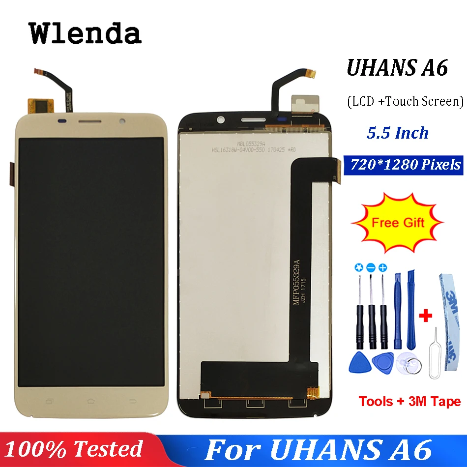 5.5" For UHANS A6 LCD Display with Touch Screen Digitizer Assembly Repair Parts +Free Tools For Uhans a6 Lcd
5.5" For UHANS A6 LCD Display with Touch Screen Digitizer Assembly Repair Parts +Free Tools For Uhans a6 Lcd