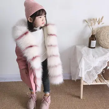 2020 Winter New Children Faux Fox Fur Coat Imitation Fur Hooded Overcoat Thicker Warm Parka Fur Jackets For Cold weather L424
2020 Winter New Children Faux Fox Fur Coat Imitation Fur Hooded Overcoat Thicker Warm Parka Fur Jackets For Cold weather L424