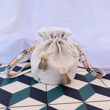 SutaSuta SutaSuta Handmade Women Embroidered Shoulder Strap Chrysanthemum Bucket Bag Small Fresh Lovely Shoulder Crossbody Ba
SutaSuta SutaSuta Handmade Women Embroidered Shoulder Strap Chrysanthemum Bucket Bag Small Fresh Lovely Shoulder Crossbody Ba