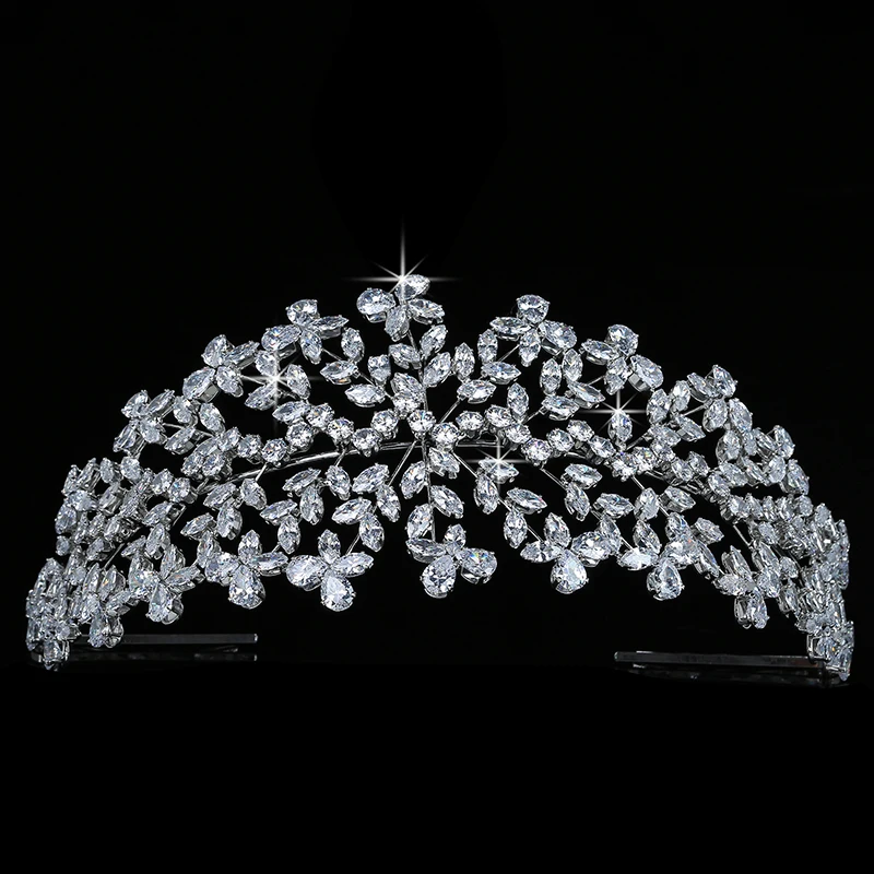 Crown HADIYANA Leave Shapes Design For Women Wedding Bridal Hair Accessories Party Tiaras And Crowns Cubic Zircon BC5461 Corona
Crown HADIYANA Leave Shapes Design For Women Wedding Bridal Hair Accessories Party Tiaras And Crowns Cubic Zircon BC5461 Corona
