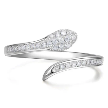 Sparkling Adjustable Curved Snake Rings Zircon Crystal Open Snake Rings For Women Jewelry
Sparkling Adjustable Curved Snake Rings Zircon Crystal Open Snake Rings For Women Jewelry