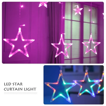 LED Fairy Tale Light String Garland Five-Pointed Star Curtain Light Christmas Wedding Holiday Bedroom Decoration Light String
LED Fairy Tale Light String Garland Five-Pointed Star Curtain Light Christmas Wedding Holiday Bedroom Decoration Light String
