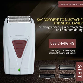 Reciprocating hair Shaver Trimmer Razor Hair Clipper electric shaver Machine Cutting Beard Barber Razor For Men Style Tool 
Reciprocating hair Shaver Trimmer Razor Hair Clipper electric shaver Machine Cutting Beard Barber Razor For Men Style Tool