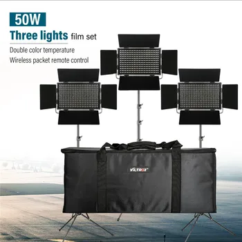 Viltrox VL-S50T 3PCS 50W Video LED Light Studio Bi-color Dimmable Lamp + 3pcs light strand for Camera Facebook YouTube show Live
Viltrox VL-S50T 3PCS 50W Video LED Light Studio Bi-color Dimmable Lamp + 3pcs light strand for Camera Facebook YouTube show Live