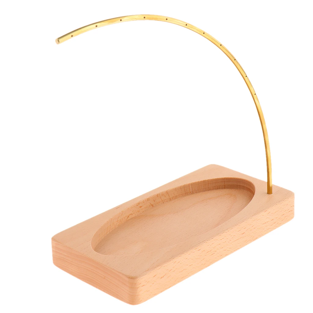 Chic Bend Rod Design Earrings Jewelry Display Stand with Wooden Rings Organizer Tray Hanger Rack Home Decor Ornaments
Chic Bend Rod Design Earrings Jewelry Display Stand with Wooden Rings Organizer Tray Hanger Rack Home Decor Ornaments