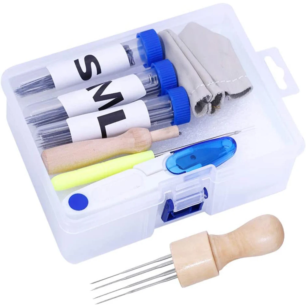 72 Pcs Needle Felting Kit, Needle Felting Needles, 8 Needle Felting Tool Holder, Needle Felting Foam, Awl, Glue Stick
72 Pcs Needle Felting Kit, Needle Felting Needles, 8 Needle Felting Tool Holder, Needle Felting Foam, Awl, Glue Stick