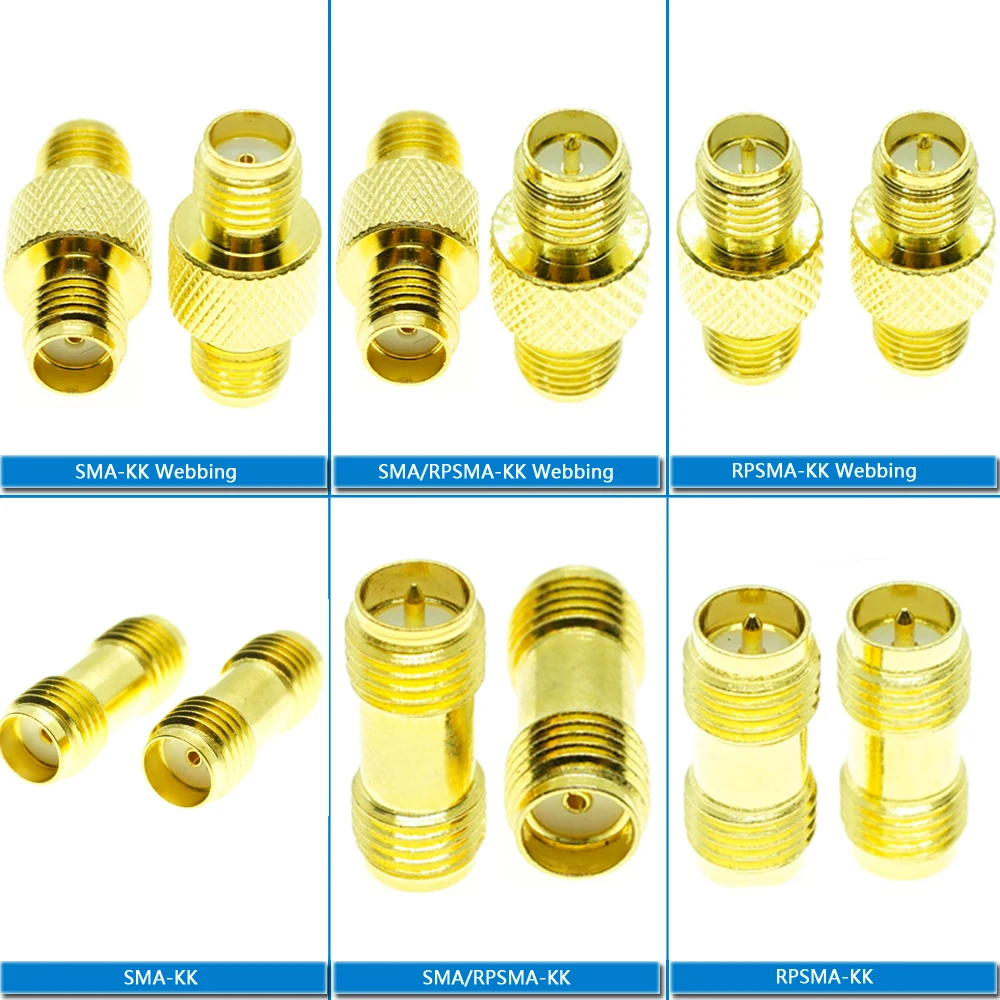 Splitter Socket Series SMA RP SMA Female to SMA RP SMA Female Extender Disc Connectors Gold Plated Straight Coaxial RF Adapters
Splitter Socket Series SMA RP SMA Female to SMA RP SMA Female Extender Disc Connectors Gold Plated Straight Coaxial RF Adapters