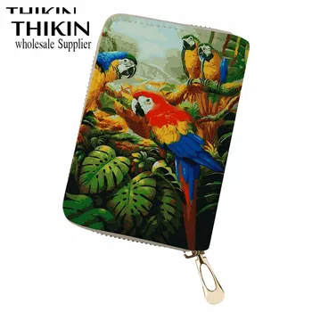 THIKIN Oil Painting Parrot Pattern Prevent Card Organizer for Ladies 3D Women Zipper Credit ID Card Holder Case Female Money Bag
THIKIN Oil Painting Parrot Pattern Prevent Card Organizer for Ladies 3D Women Zipper Credit ID Card Holder Case Female Money Bag