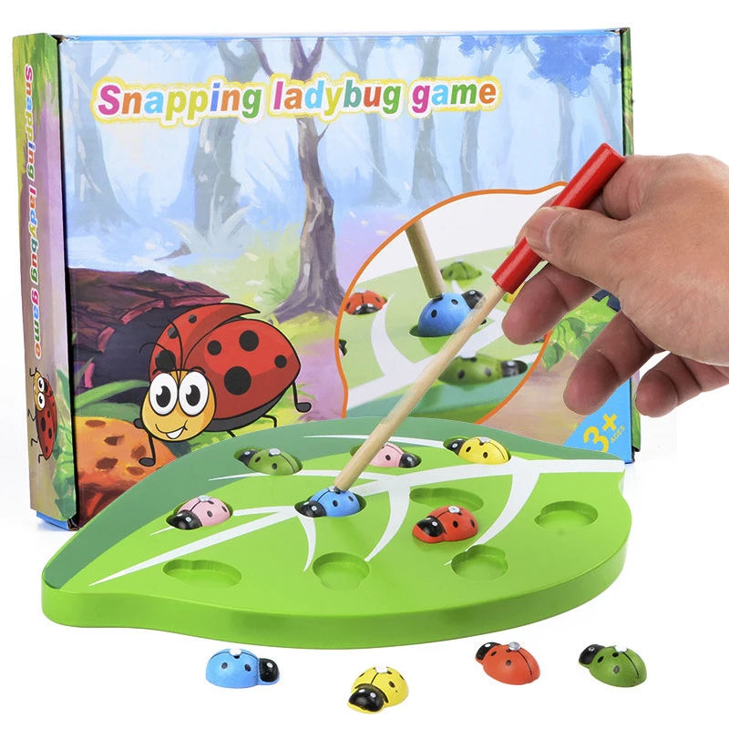 Education Game Wooden Toys Magnetic Stick Catch Worm Baby Desktop Parent-child Develop Interactive Montessori Math Toys 
Education Game Wooden Toys Magnetic Stick Catch Worm Baby Desktop Parent-child Develop Interactive Montessori Math Toys