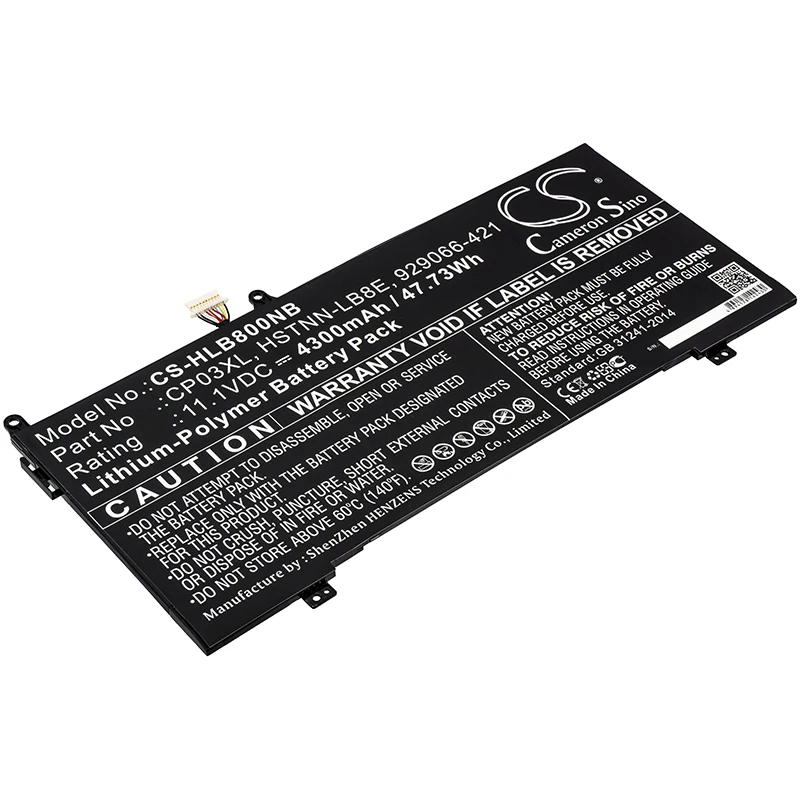 UPGRADE Cameron Sino Battery For HP Spectre 13-ae006no X360,Spectre x360 13 Convertible,Spectre X360 13-ae000
UPGRADE Cameron Sino Battery For HP Spectre 13-ae006no X360,Spectre x360 13 Convertible,Spectre X360 13-ae000