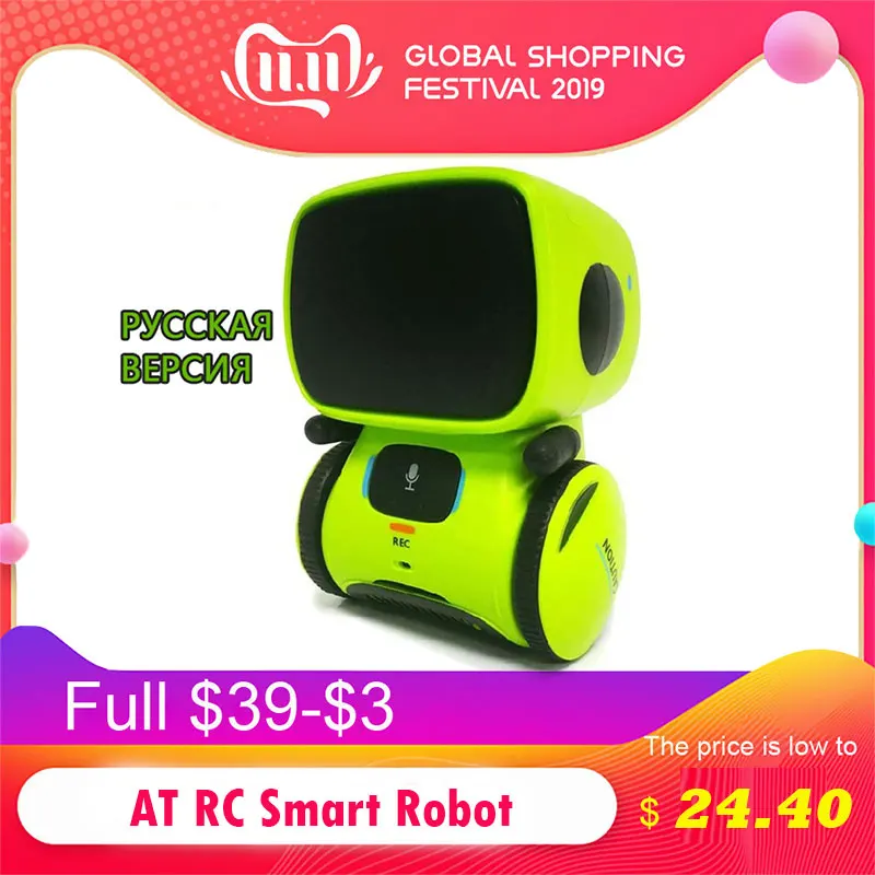 AT RC Smart Robot Intelligent Voice Control DIY Body Toy Baby Robot Toys Intelligent with Dancing Winking Model for Kid Products
AT RC Smart Robot Intelligent Voice Control DIY Body Toy Baby Robot Toys Intelligent with Dancing Winking Model for Kid Products