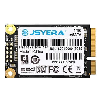 JSYERA Mini MSATA SSD 1TB Built-in Solid State Drive, Suitable for Desktop / Notebook / All-In-One / Ad Player
JSYERA Mini MSATA SSD 1TB Built-in Solid State Drive, Suitable for Desktop / Notebook / All-In-One / Ad Player