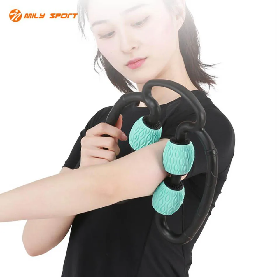 Yoga Massage Roller U Shape Trigger Point for Arm Leg Neck Muscle Roller Ball Tissue for Fitness Gym Yoga Pilates Sports 4 Wheel
Yoga Massage Roller U Shape Trigger Point for Arm Leg Neck Muscle Roller Ball Tissue for Fitness Gym Yoga Pilates Sports 4 Wheel