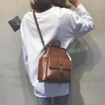 2020 new European and American fashion retro clip backpack shoulder slung versatile multi-purpose small backpack
2020 new European and American fashion retro clip backpack shoulder slung versatile multi-purpose small backpack