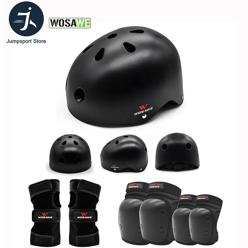 WOSAWE 7Pc Protective Gear Set Roller Skating Skateboard Scooter Cycling Protective Gear (Knee Pads+Elbow Pads+Palm Pads+Helmet)
WOSAWE 7Pc Protective Gear Set Roller Skating Skateboard Scooter Cycling Protective Gear (Knee Pads+Elbow Pads+Palm Pads+Helmet)