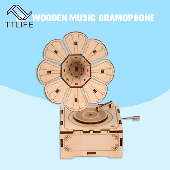 TTLIFE DIY 3D Gramophone Box,Music Box Pumpkin Cart Wooden Puzzle Game Assembly Popular Toys Gift for Children Adult
TTLIFE DIY 3D Gramophone Box,Music Box Pumpkin Cart Wooden Puzzle Game Assembly Popular Toys Gift for Children Adult