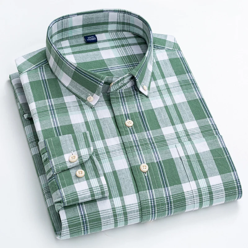 Cotton Linen Casual Plaid Shirt Male Breathable Summer Long Sleeve Striped Clothing With Front Pocket
Cotton Linen Casual Plaid Shirt Male Breathable Summer Long Sleeve Striped Clothing With Front Pocket