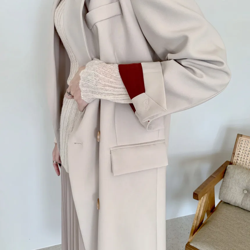 Hfb5ba4b4dd364a70859757faebc62343S Long Spring Blazer For Office Lady Hfb5ba4b4dd364a70859757faebc62343S