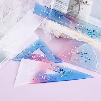 UV Expoxy Resin Silicone Mold Protractor Triangle Ruler Right Angle Ruler DIY Craft Jewelry Making Tools Resin Casting Molds
UV Expoxy Resin Silicone Mold Protractor Triangle Ruler Right Angle Ruler DIY Craft Jewelry Making Tools Resin Casting Molds