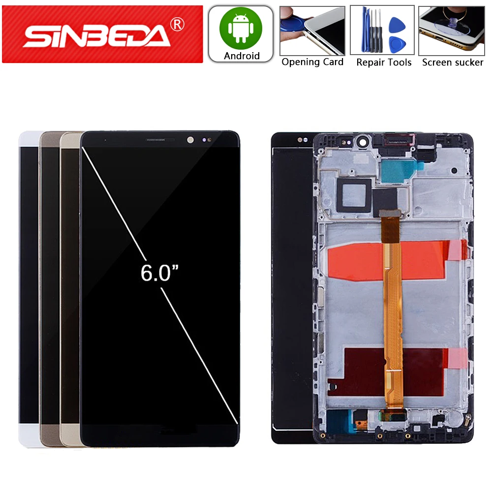 Sinbeda 6.0" For HUAWEI Mate 8 LCD Display Touch Screen Digitizer with Frame For HUAWEI Mate8 LCD Screen Replacement MATE 8 LCD
Sinbeda 6.0" For HUAWEI Mate 8 LCD Display Touch Screen Digitizer with Frame For HUAWEI Mate8 LCD Screen Replacement MATE 8 LCD