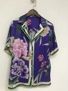 Notched Neck Short Sleeve Blouse Women 2020 New Summer Floral Print Female Casual Sweet Loose Shirt Tops
Notched Neck Short Sleeve Blouse Women 2020 New Summer Floral Print Female Casual Sweet Loose Shirt Tops