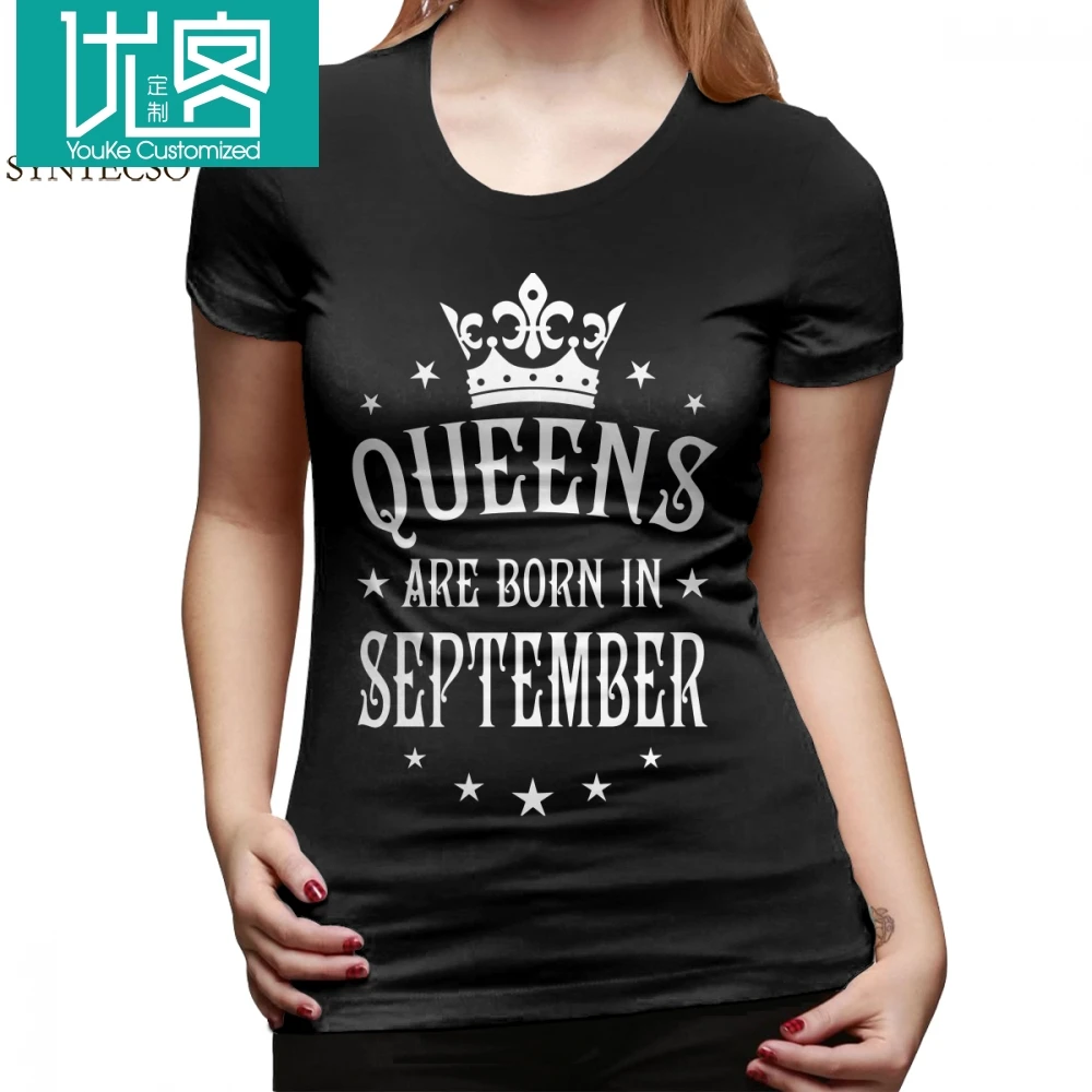 King Queen T-Shirt Queens Are Born In September Happy Birthday Queen T Shirt Print Short-Sleeve Women tshirt Ladies Tee Shirt
King Queen T-Shirt Queens Are Born In September Happy Birthday Queen T Shirt Print Short-Sleeve Women tshirt Ladies Tee Shirt