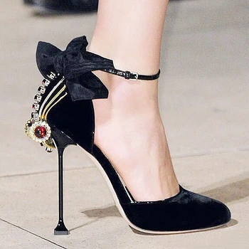 Top Fashion Women Sandals Black Butterfly-knot Design High Heels Rhinestine Summer Shoes Woman Pumps Sexy Sandalias Mujer
Top Fashion Women Sandals Black Butterfly-knot Design High Heels Rhinestine Summer Shoes Woman Pumps Sexy Sandalias Mujer