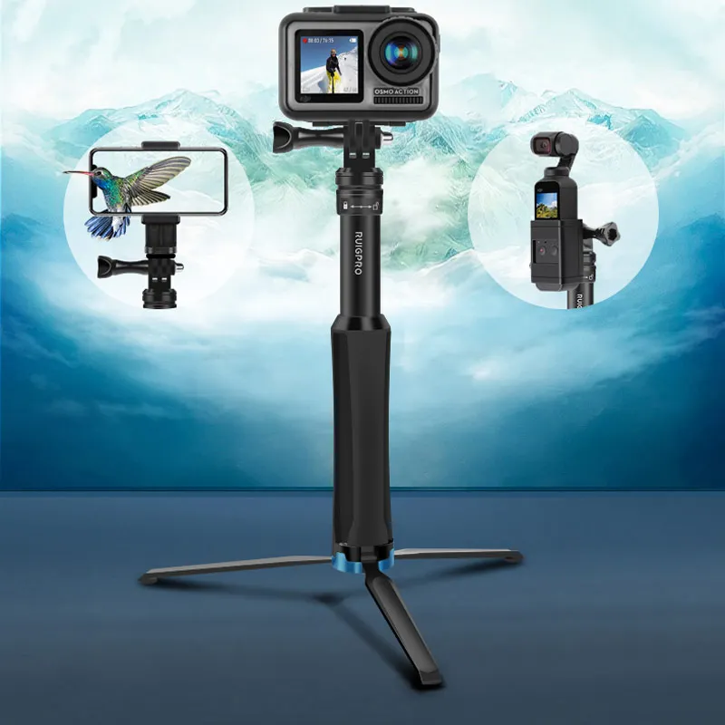 

Action Camera diving Extendable Aluminium Go Pro selfie Stick Monopod For GoPro HERO 7 6/5 4,3+ SJCAM Xiaomi Yi 4k