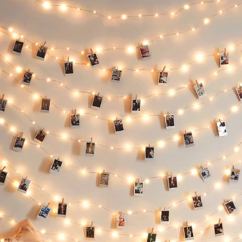 Wedding Home Indoor Decoration Battery Operated 4m Card Photo Clip Holder Fairy Garland Lamp LED String Lights
Wedding Home Indoor Decoration Battery Operated 4m Card Photo Clip Holder Fairy Garland Lamp LED String Lights