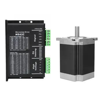 M542C Stepper Driver 57CM23 Motor Driver Kit for 2-Phase/4-Phase Hybrid Stepping Motor 2.1N.m(NEMA23)
M542C Stepper Driver 57CM23 Motor Driver Kit for 2-Phase/4-Phase Hybrid Stepping Motor 2.1N.m(NEMA23)