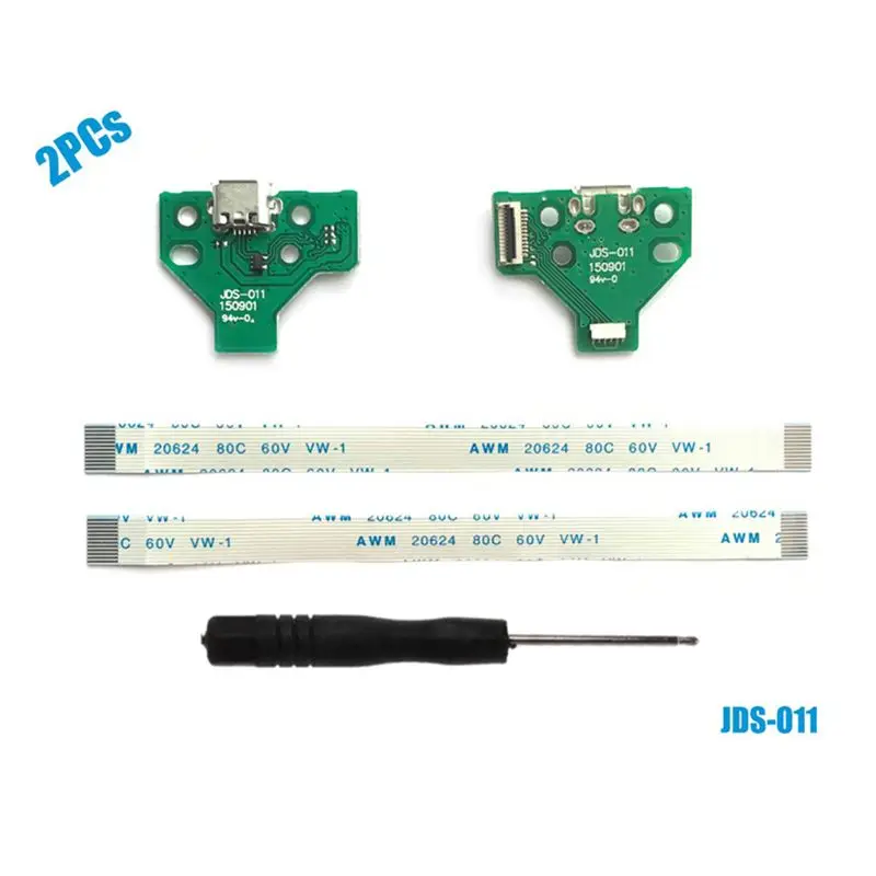 2PCs JDS , Repair Part Micro USB Adaptor Charger Socket Board Connector Module for PlayStation DS4 Controller, Flex Cable, Tool
2PCs JDS , Repair Part Micro USB Adaptor Charger Socket Board Connector Module for PlayStation DS4 Controller, Flex Cable, Tool