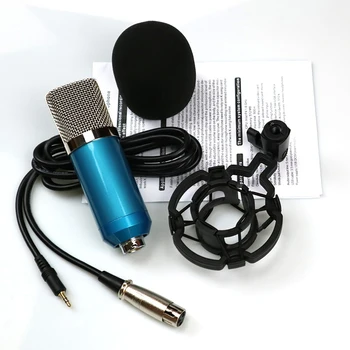 CCM-BM700 Blue Wired Condenser Microphone Set Adjustable Microphone for Studio Broadcasting Recording Shock Mounts sponge
CCM-BM700 Blue Wired Condenser Microphone Set Adjustable Microphone for Studio Broadcasting Recording Shock Mounts sponge
