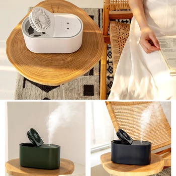 2 in 1 Portable Mini USB Fan Humidifier Ultrasonic Cool Mist Humidifier with Personal Fan for Home Office
2 in 1 Portable Mini USB Fan Humidifier Ultrasonic Cool Mist Humidifier with Personal Fan for Home Office