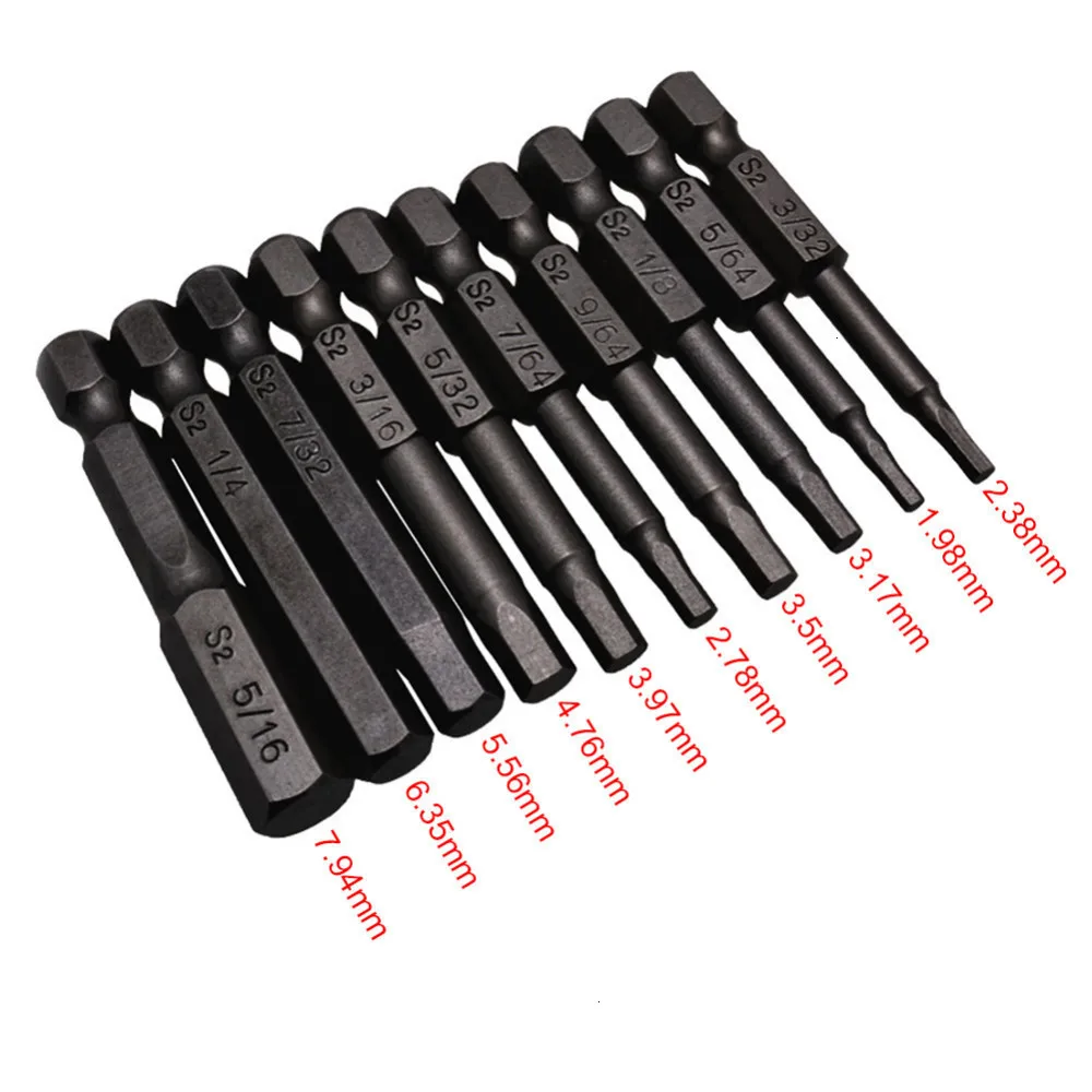 10PCs 5/64-5/16 Magnetic Hex Head Allen Wrench Drill Bit Set 50mm Solid S2 Steel Alloy Screwdrivers Bits Set Hand Tools
10PCs 5/64-5/16 Magnetic Hex Head Allen Wrench Drill Bit Set 50mm Solid S2 Steel Alloy Screwdrivers Bits Set Hand Tools