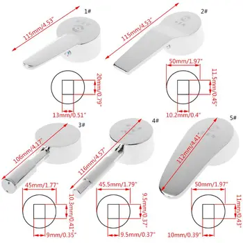 Basin Chrome Plated Faucet Handle Switch Valve Bathroom Kitchen Accessories D7YE
Basin Chrome Plated Faucet Handle Switch Valve Bathroom Kitchen Accessories D7YE