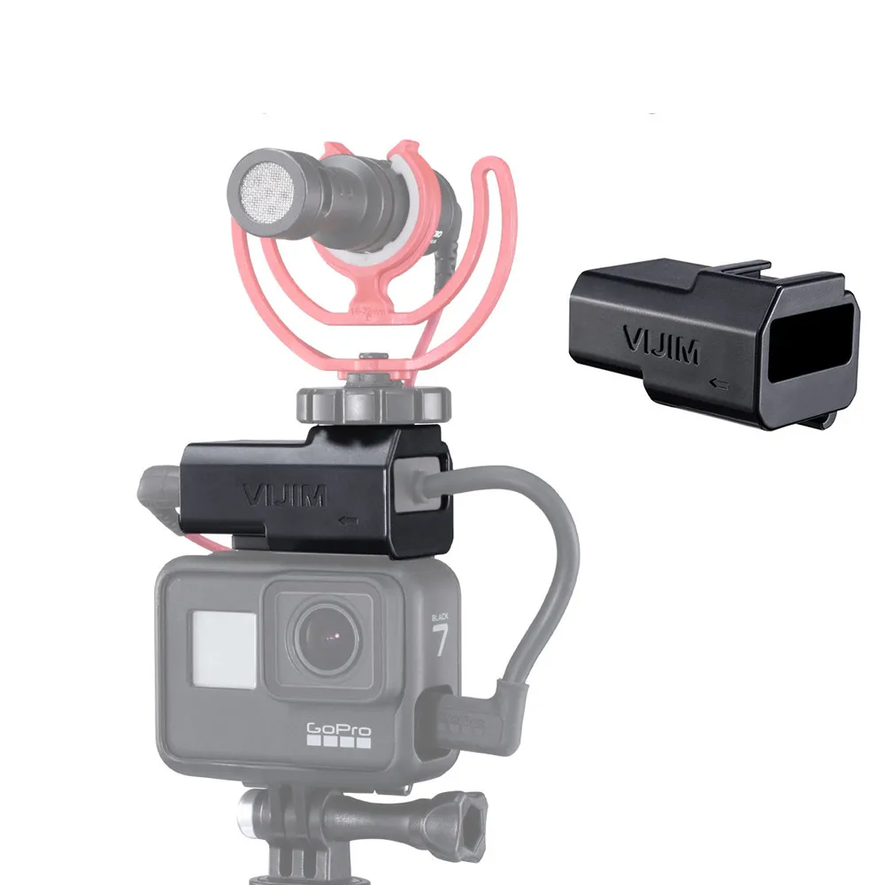 Quick Release Microphone Bracket Adapter Mount for GoPro 3.5mm Mic Adapter for Gopro Hero 7/6/5 Original Case Mounts
Quick Release Microphone Bracket Adapter Mount for GoPro 3.5mm Mic Adapter for Gopro Hero 7/6/5 Original Case Mounts