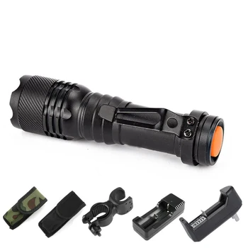 Mini Portable Zoom 280LM LED Tactical Flashlight Torch+Charger+Bicycle Holder Clip+Flashlight holster +AC wall charger 
Mini Portable Zoom 280LM LED Tactical Flashlight Torch+Charger+Bicycle Holder Clip+Flashlight holster +AC wall charger