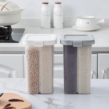 Multi-Grid Food Storage Container Plastic KitchenJar Storage Case Multigrain Storage Tank Transparent Sealed Cans For Kitchen
Multi-Grid Food Storage Container Plastic KitchenJar Storage Case Multigrain Storage Tank Transparent Sealed Cans For Kitchen