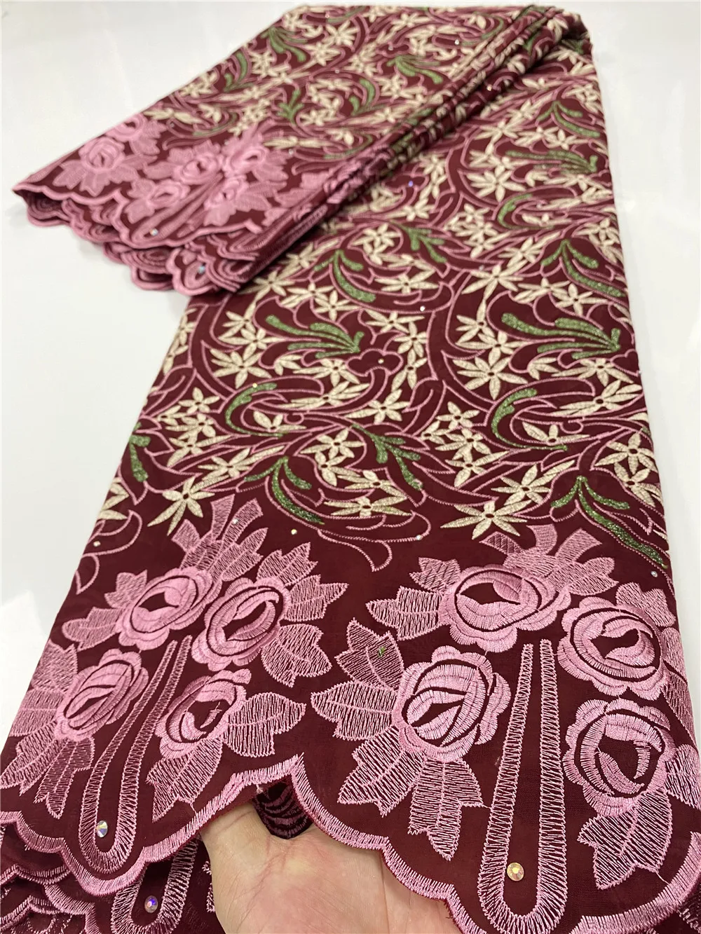 African Lace Fabric Swiss Voile Lace Fabric 2020 High Quality Lace Nigerian Swiss Dry Cotton Lace Fabrics Sewing YA3480B-3
African Lace Fabric Swiss Voile Lace Fabric 2020 High Quality Lace Nigerian Swiss Dry Cotton Lace Fabrics Sewing YA3480B-3