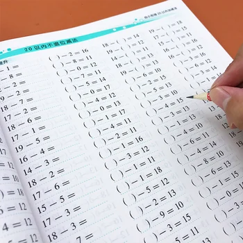 100 Questions A Day, Arithmetic Exercise Book Adding and Subtracting Within 20 to Calculate Children's School Supplies by Mouth
100 Questions A Day, Arithmetic Exercise Book Adding and Subtracting Within 20 to Calculate Children's School Supplies by Mouth