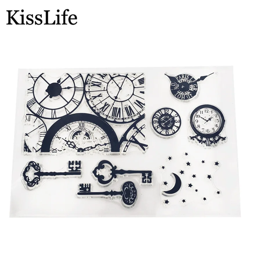 2019 New 1 Sheet Vintage Clocks Key Star Moon Clear Stamps for Scrapbooking Card Making Christmas Rubber Stamps
2019 New 1 Sheet Vintage Clocks Key Star Moon Clear Stamps for Scrapbooking Card Making Christmas Rubber Stamps