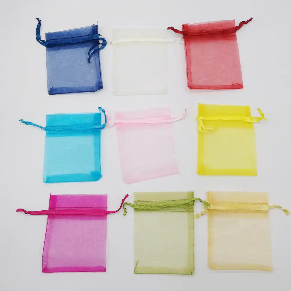 50pcs organza gift bags 9x12 drawstring gift box