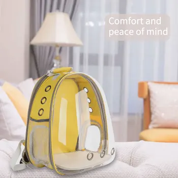 Cat Dog Carrier Bag Breathable Transparent Puppy Cat Backpack Cats Box Cage Small Dog Pet Travel Carrier Handbag Space Capsule 
Cat Dog Carrier Bag Breathable Transparent Puppy Cat Backpack Cats Box Cage Small Dog Pet Travel Carrier Handbag Space Capsule