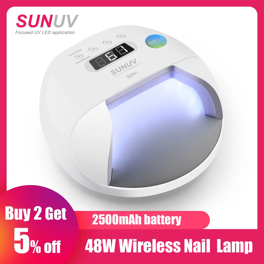 SUNUV SUN7 Nail Lamp 48W Nail Dryer for Gel Varnish with 30pcs LEDs Battery Choice Fast Dry Nail Drying Machine
SUNUV SUN7 Nail Lamp 48W Nail Dryer for Gel Varnish with 30pcs LEDs Battery Choice Fast Dry Nail Drying Machine