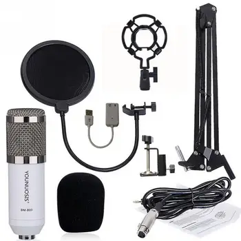 BM800 Studio Recording Condenser Microphone Set Wired Loud Conference Plug Play For Performances /computer
BM800 Studio Recording Condenser Microphone Set Wired Loud Conference Plug Play For Performances /computer