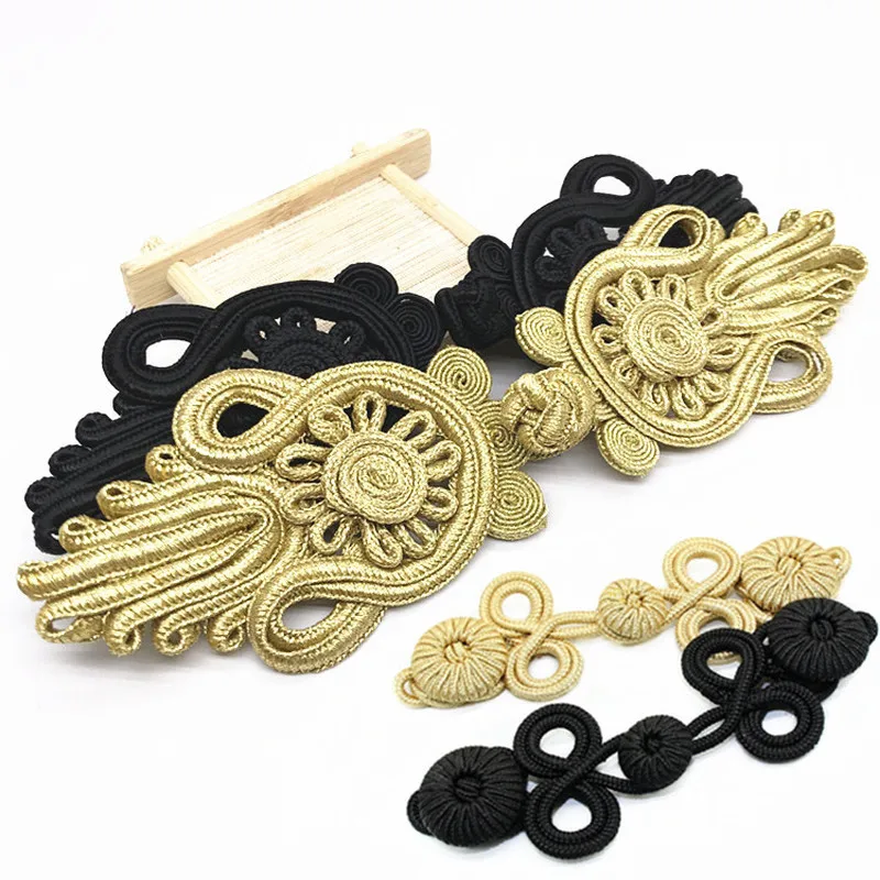 1 Pair Gold Black Chinese Frog Closure Knot Button Fastener for Bags Garments Cheongsam Tang Suit Decoration DIY Sewing Button
1 Pair Gold Black Chinese Frog Closure Knot Button Fastener for Bags Garments Cheongsam Tang Suit Decoration DIY Sewing Button