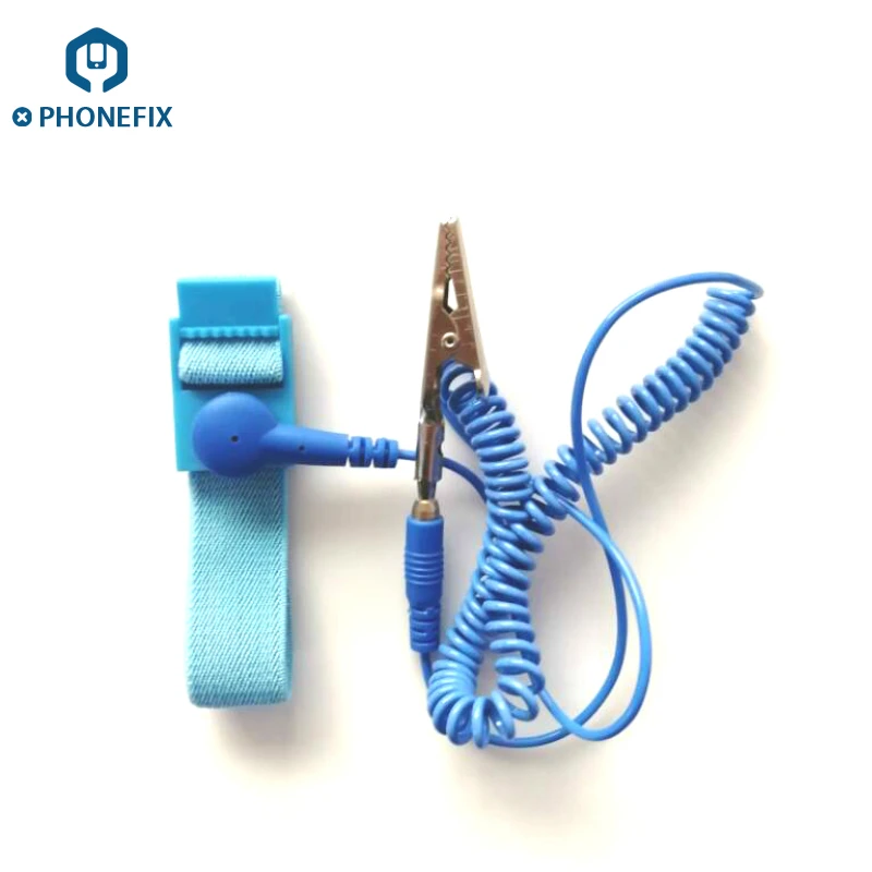 PHONEFIX Cordless Anti Static Bracelet Reusable Wrist Band Strap Hand ESD Discharge Cable With Grounding Wire
PHONEFIX Cordless Anti Static Bracelet Reusable Wrist Band Strap Hand ESD Discharge Cable With Grounding Wire